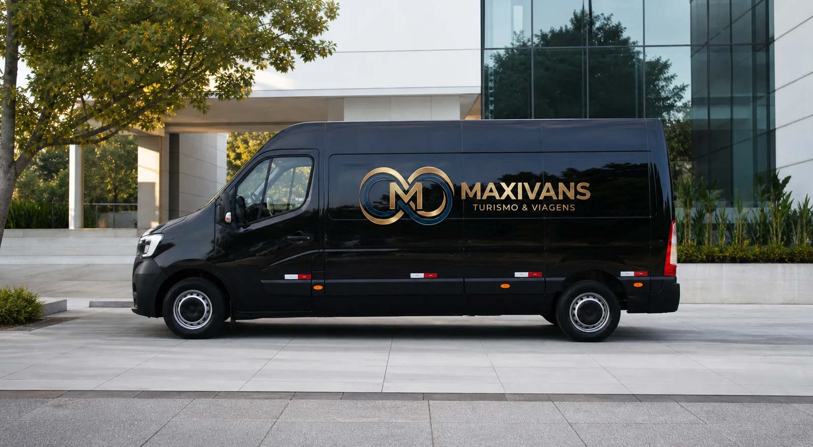 Van executiva Maxivans vista de perfil